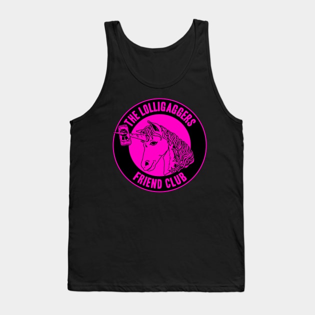 The Lolligaggers Friend Club - Neon Pink Tank Top by TheLolligaggers